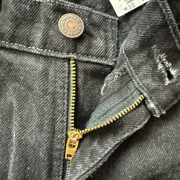 Vintage Levi's 512 High Rise Slim Fit Tapered Black Jeans Size 30 - Picture 11 of 14